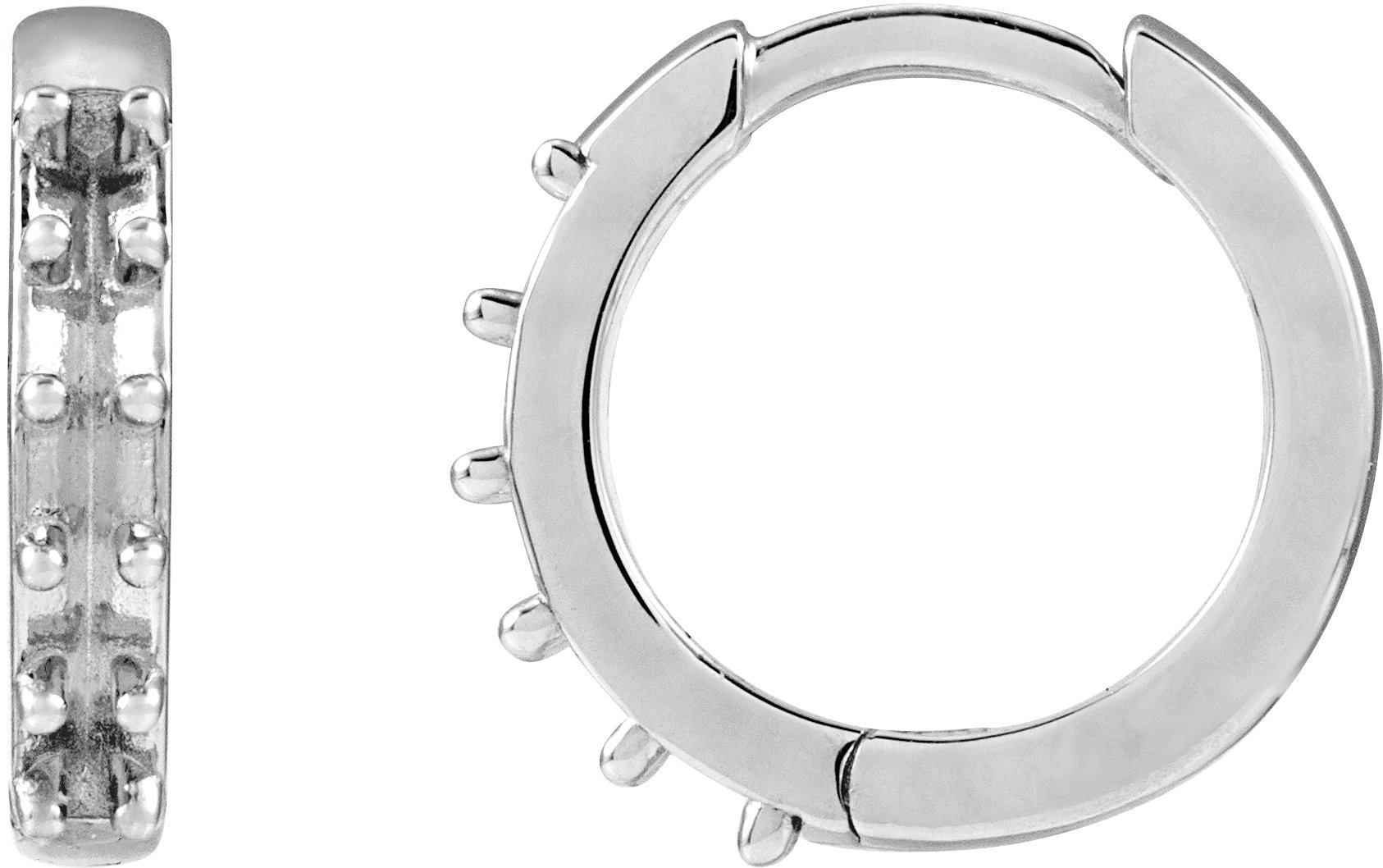 Accented Huggie Earrings