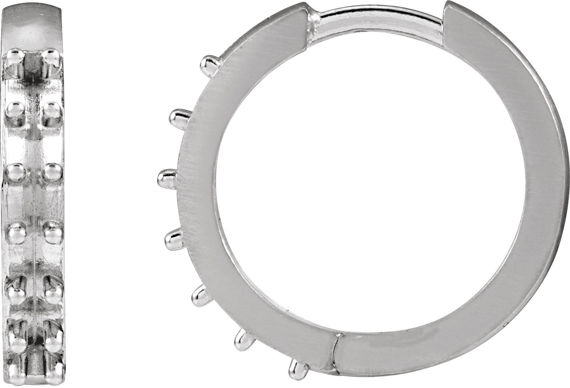 Accented Huggie Earrings