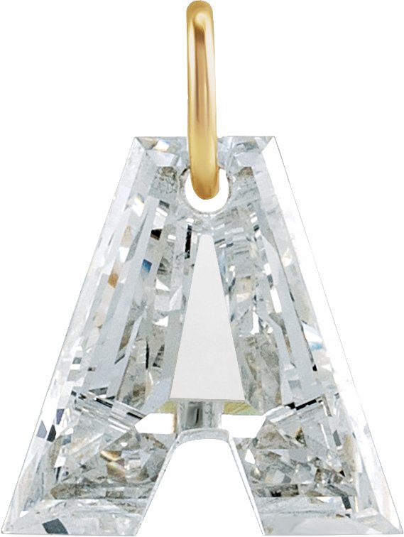 Lab-Grown Diamond Initial Dangle