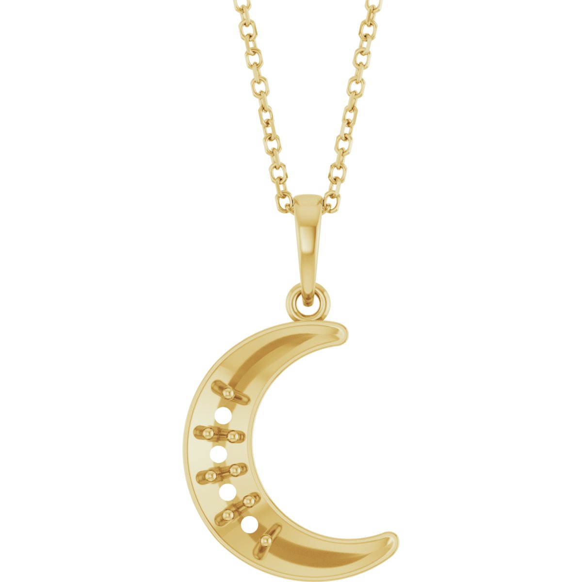 Family Moon Necklace or Pendant