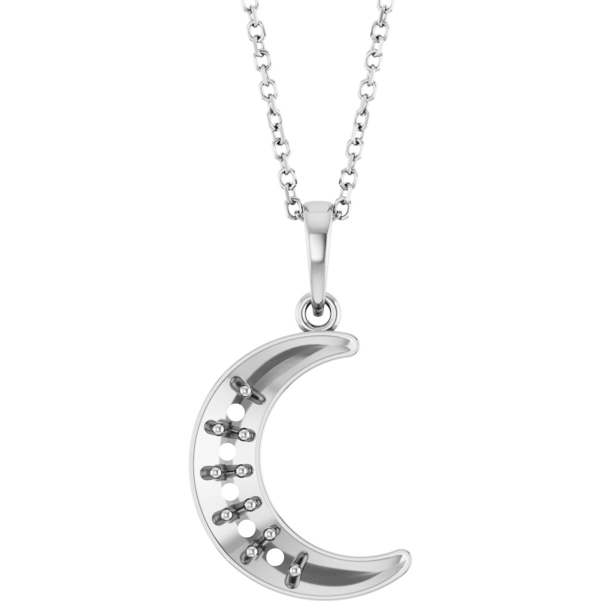Family Moon Necklace or Pendant