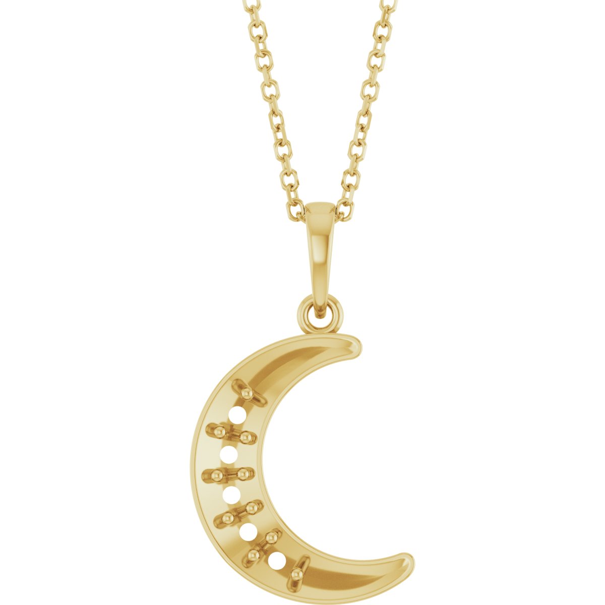 Family Moon Necklace or Pendant
