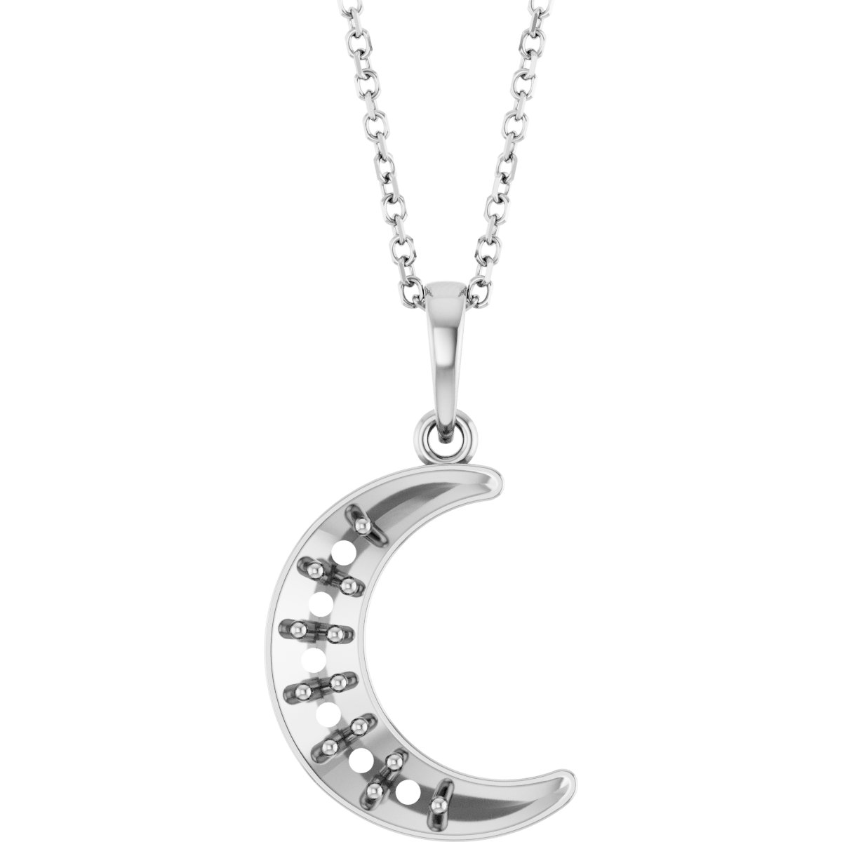 Family Moon Necklace or Pendant