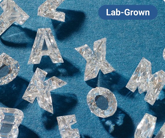 Lab-Grown Diamond Letters