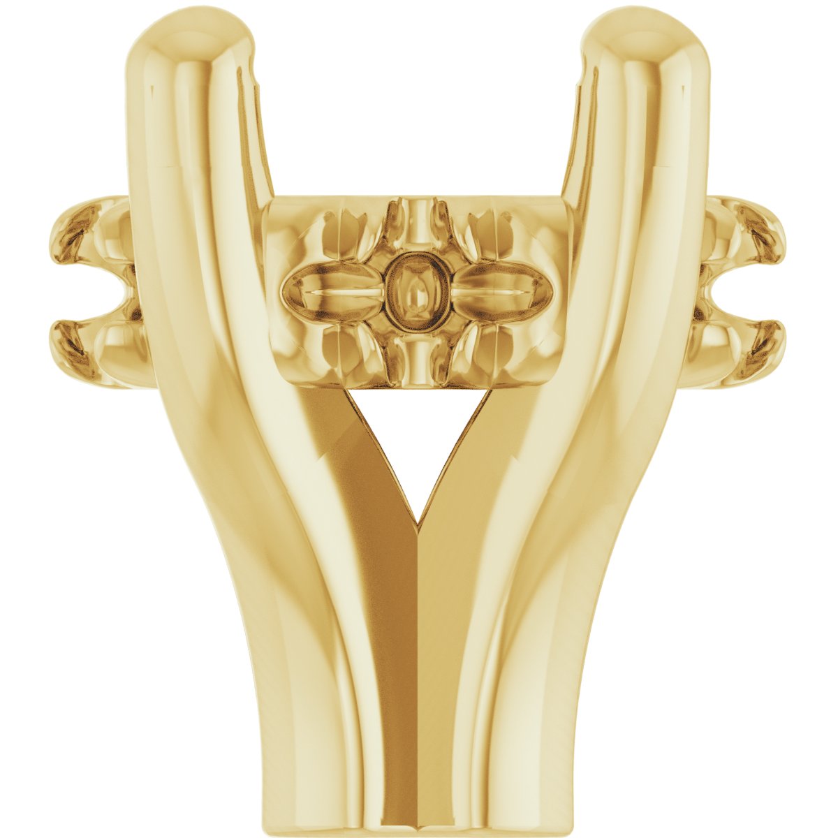 4-Prong Claw Hidden Halo-Style Shank Setting