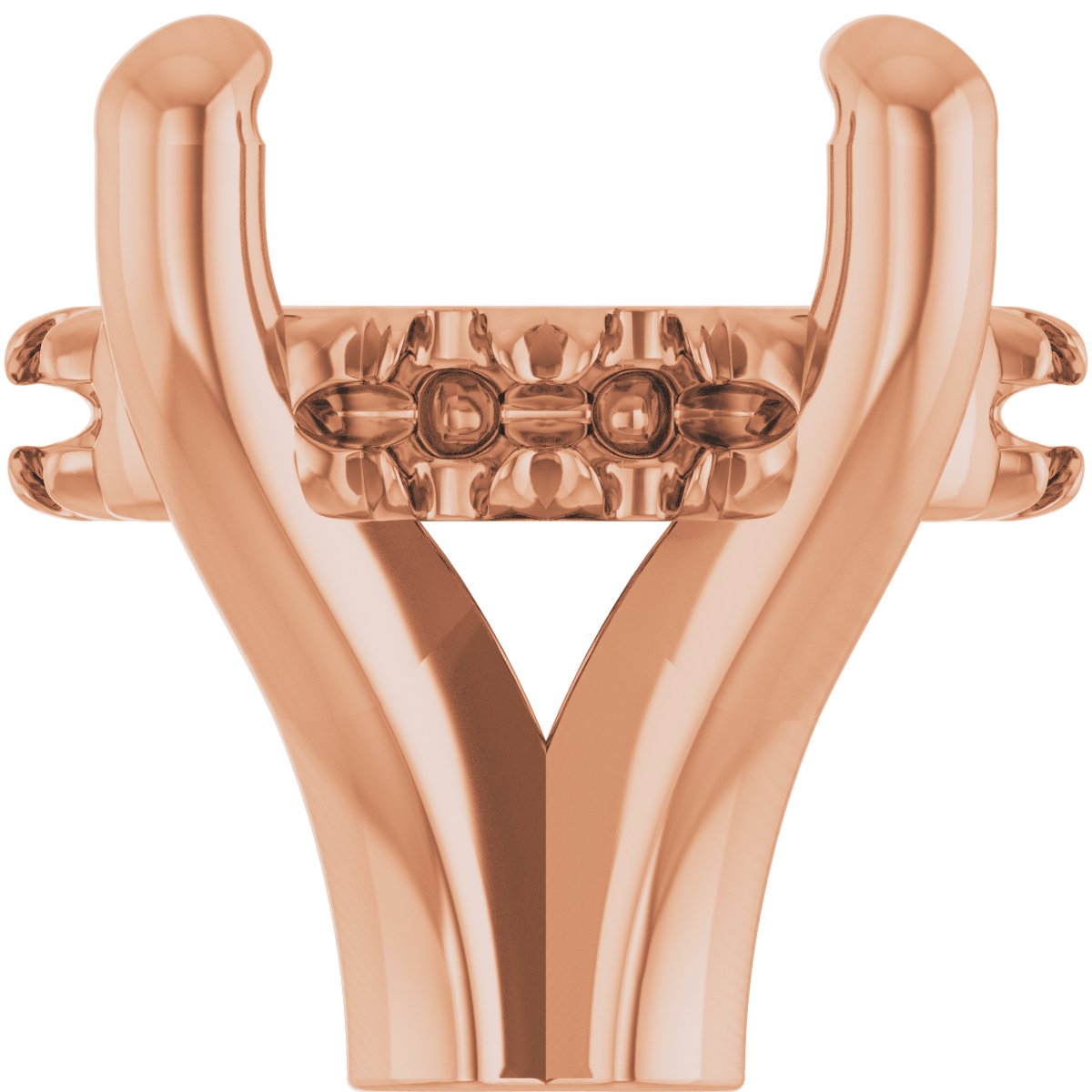 4-Prong Claw Hidden Halo-Style Shank Setting