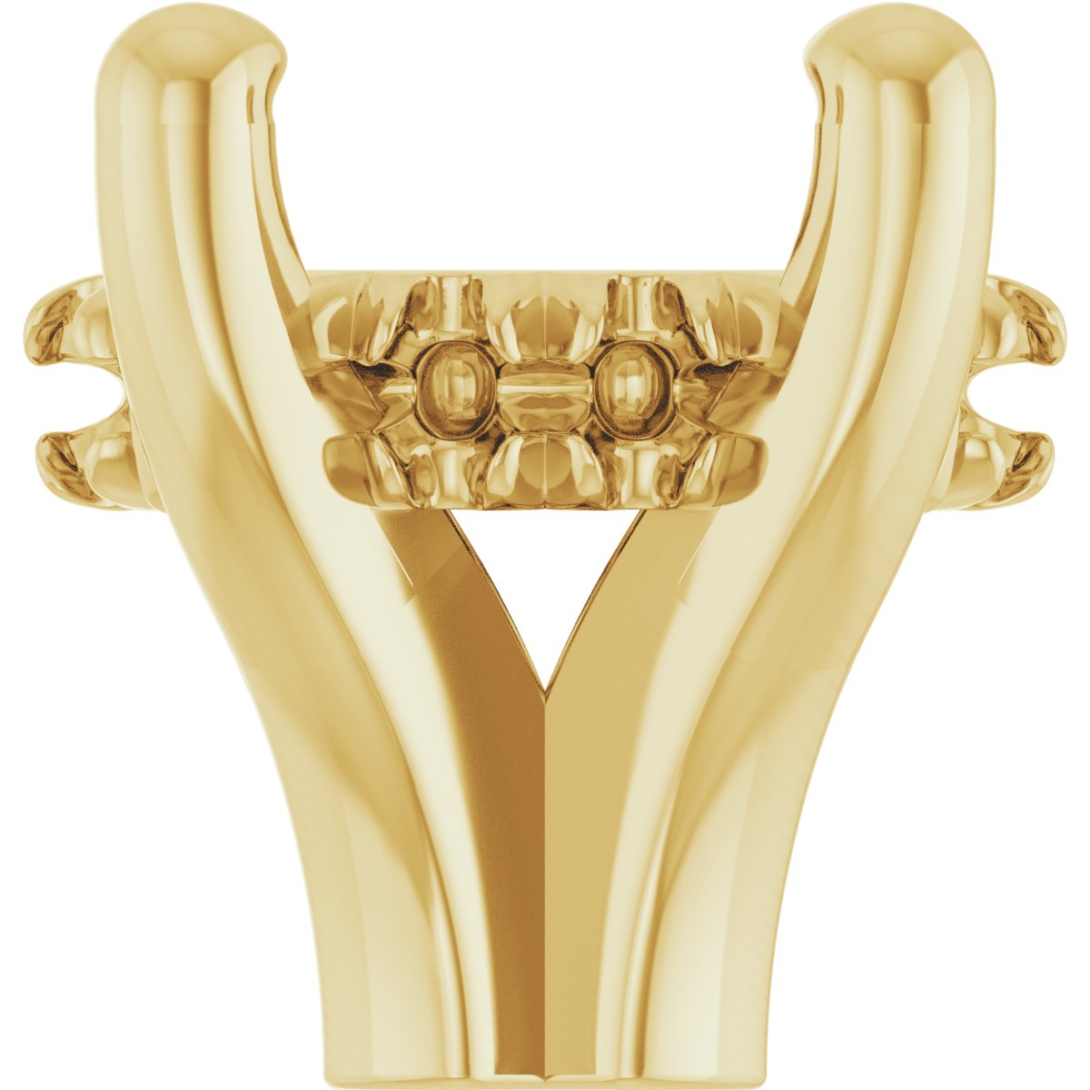 4-Prong Claw Hidden Halo-Style Shank Setting