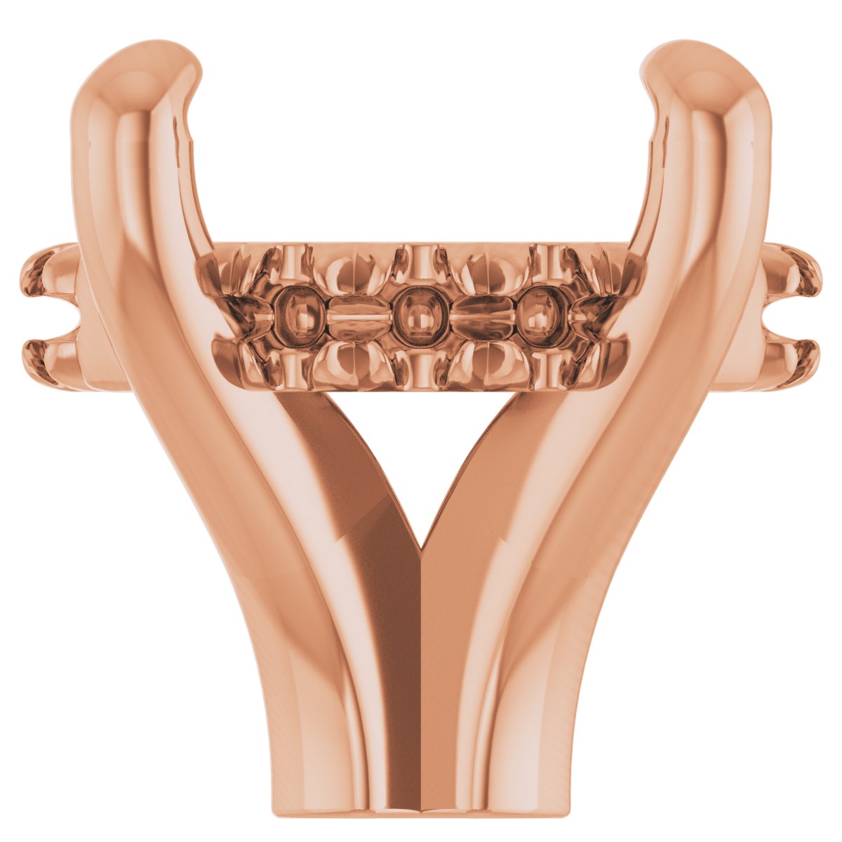 4-Prong Claw Hidden Halo-Style Shank Setting
