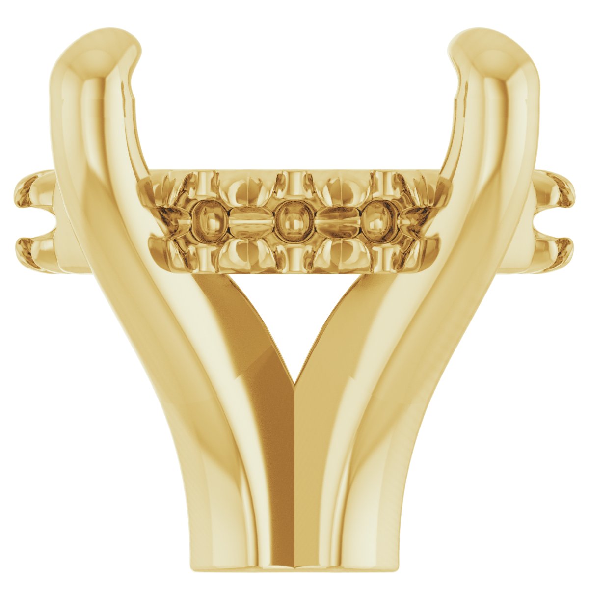 4-Prong Claw Hidden Halo-Style Shank Setting