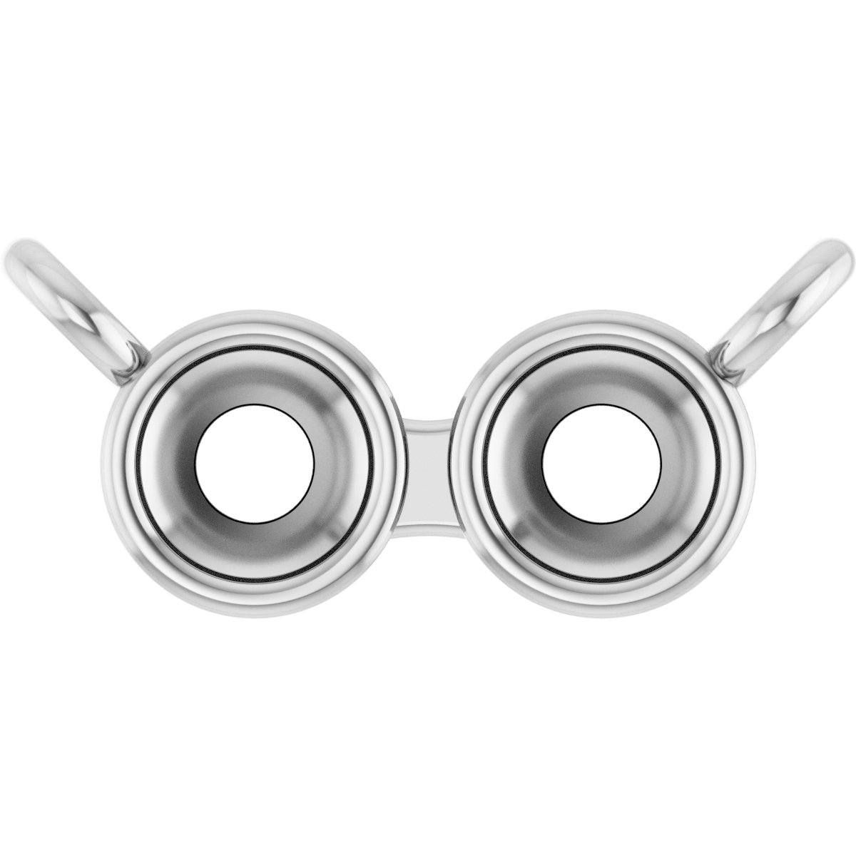 Family Bar Bezel-Set Necklace or Center