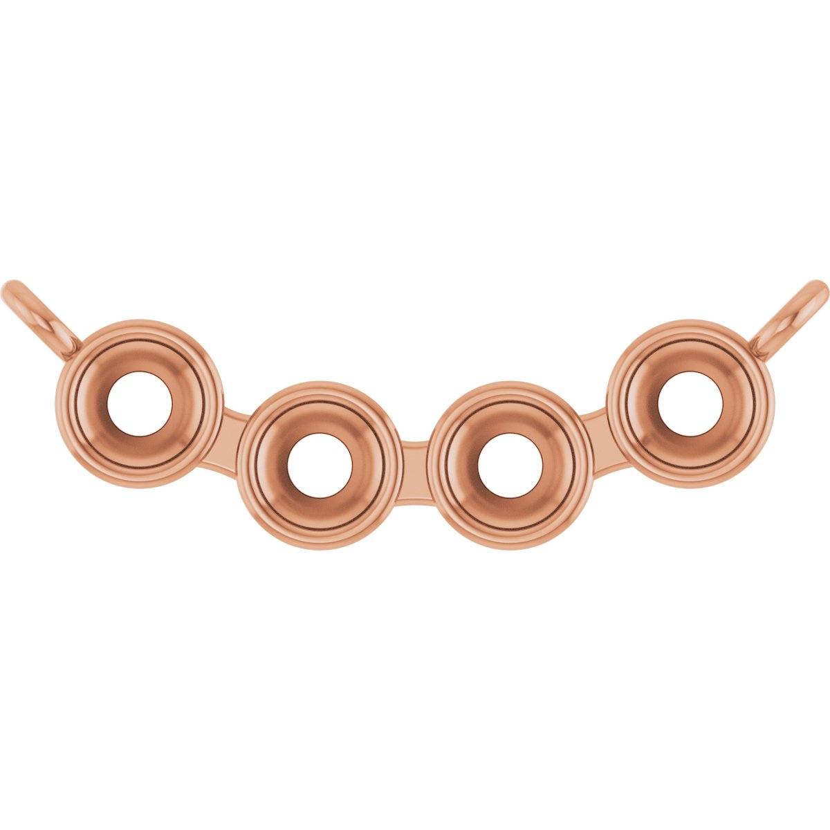 Family Bar Bezel-Set Necklace or Center