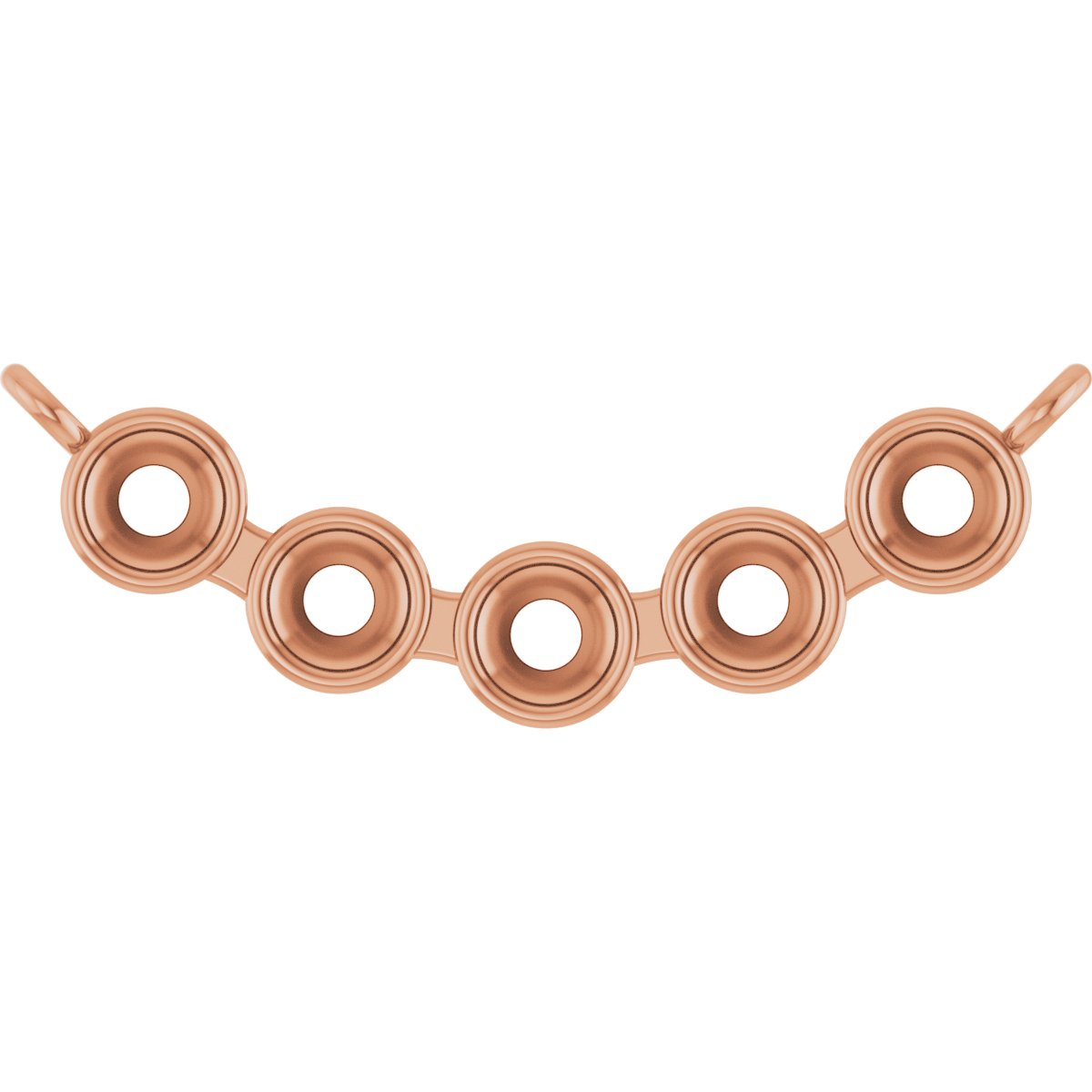 Family Bar Bezel-Set Necklace or Center