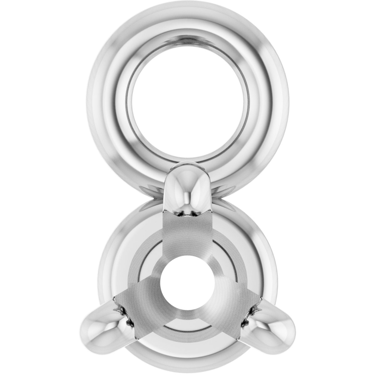 Round 4-Prong Basket Dangle