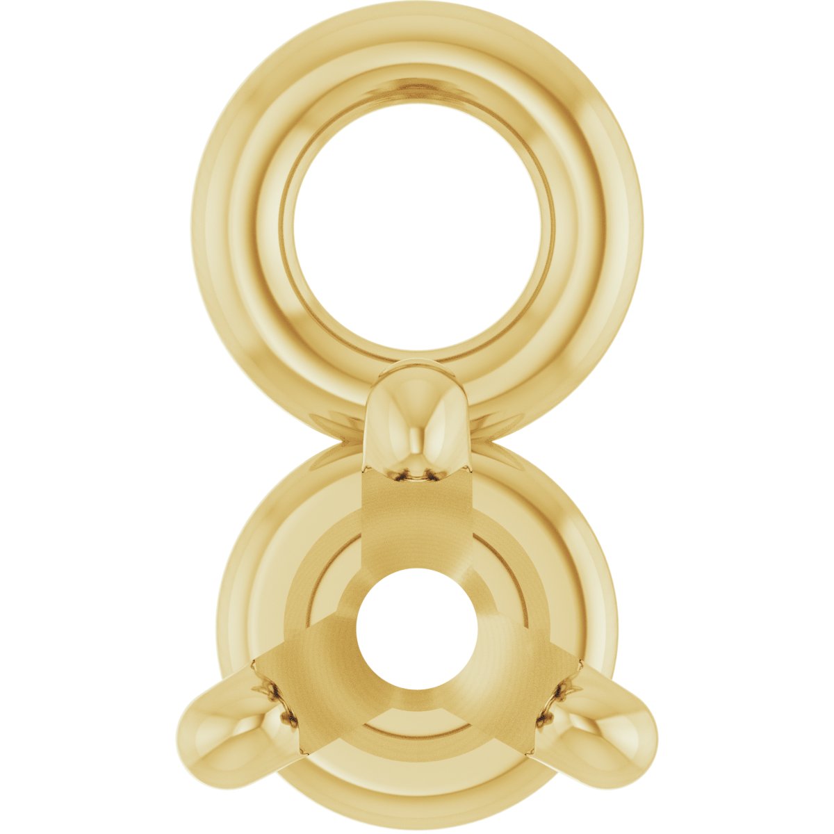 Round 4-Prong Basket Dangle
