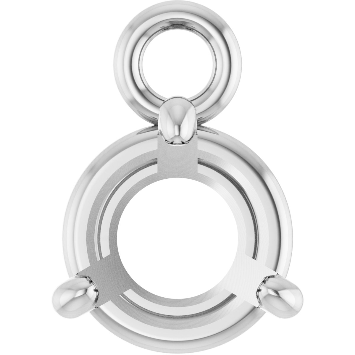 Round 4-Prong Basket Dangle