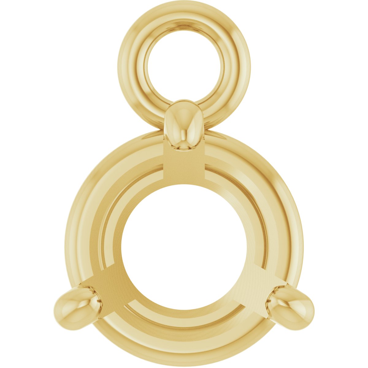 Round 4-Prong Basket Dangle