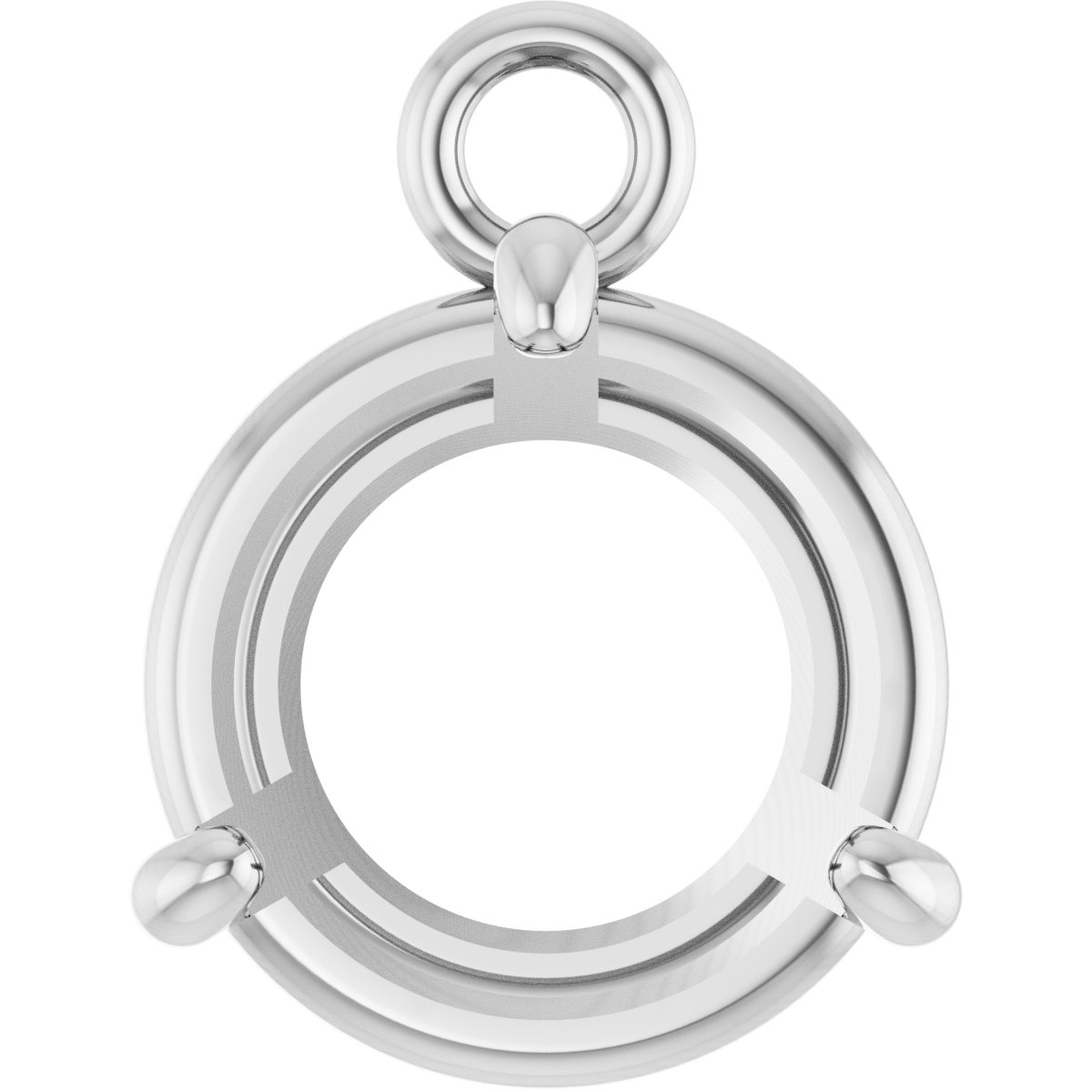 Round 4-Prong Basket Dangle