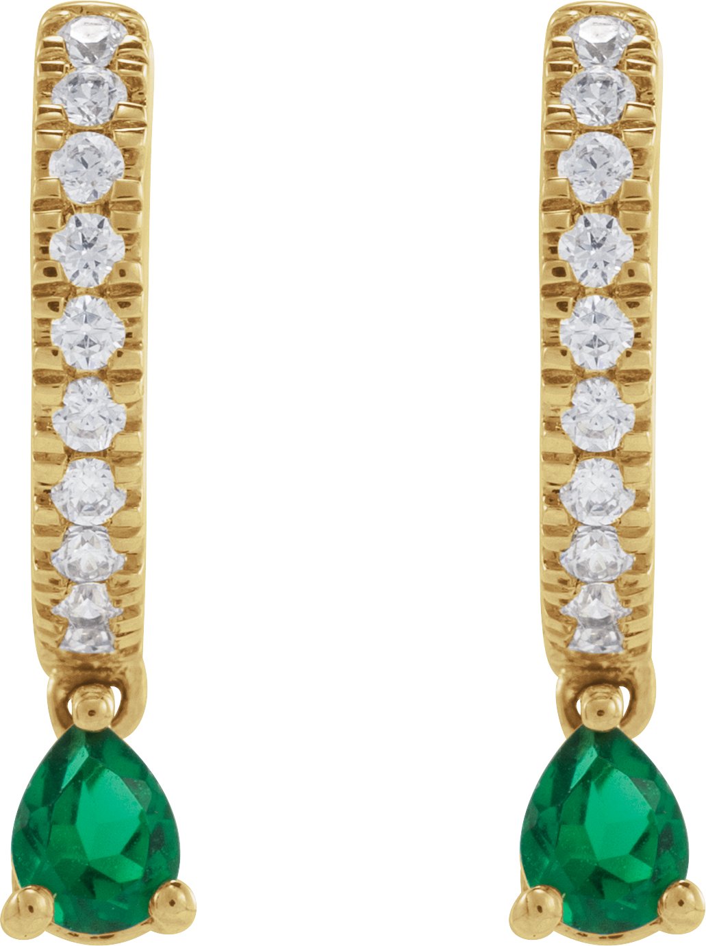 Alternative view of Accented Hoop Earrings