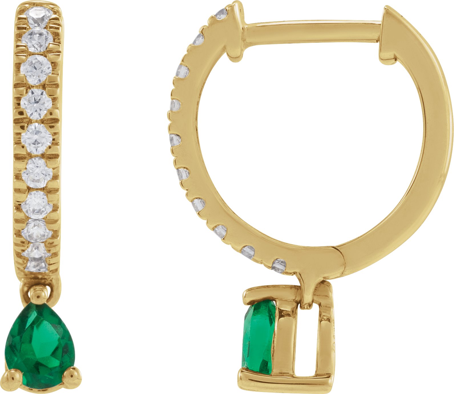 Accented Hoop Earrings