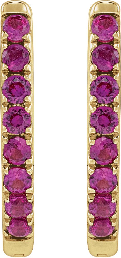 Alternative view of Accented Hoop Earrings