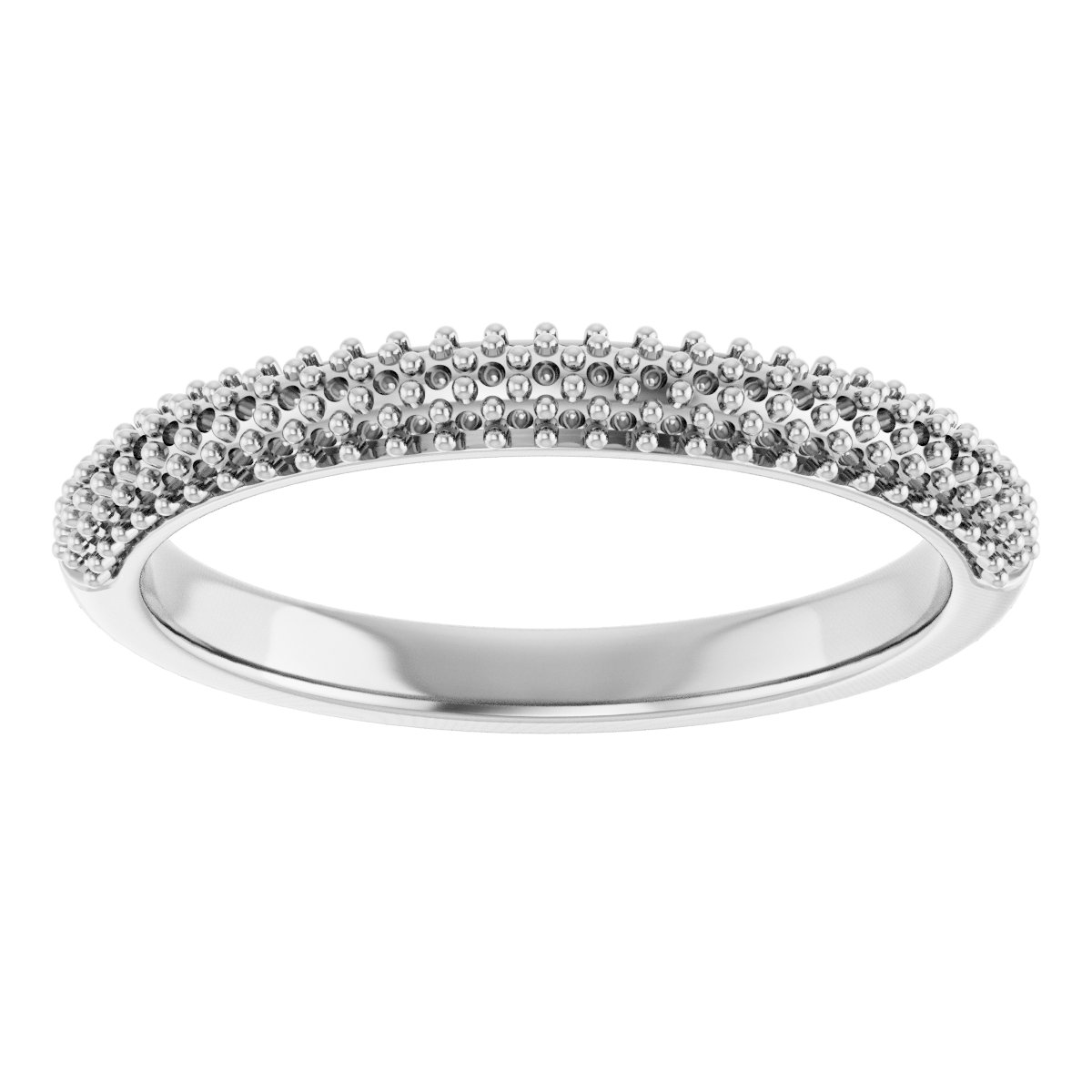 Band Mounting for 7.5x7.5 mm Cushion Ring view 3