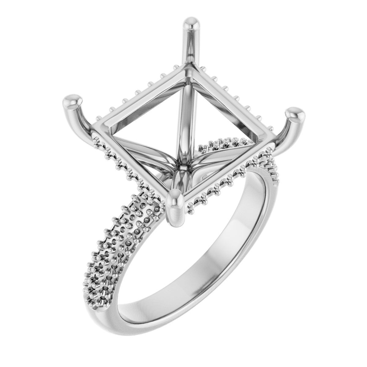 Accented Engagement Ring