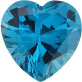 Heart Imitation Blue Zircon