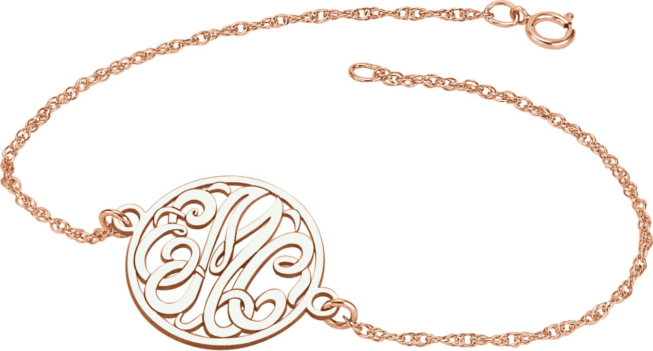 20 mm Script Monogram Bracelet