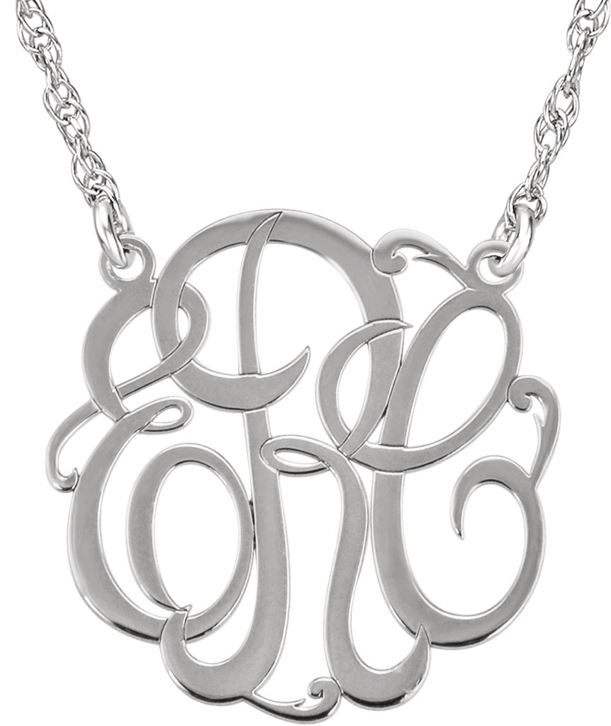 Script Monogram Necklace
