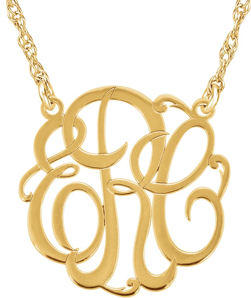 Script Monogram Necklace