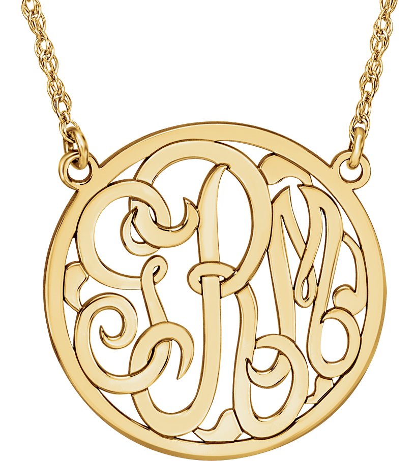 Script Monogram Necklace