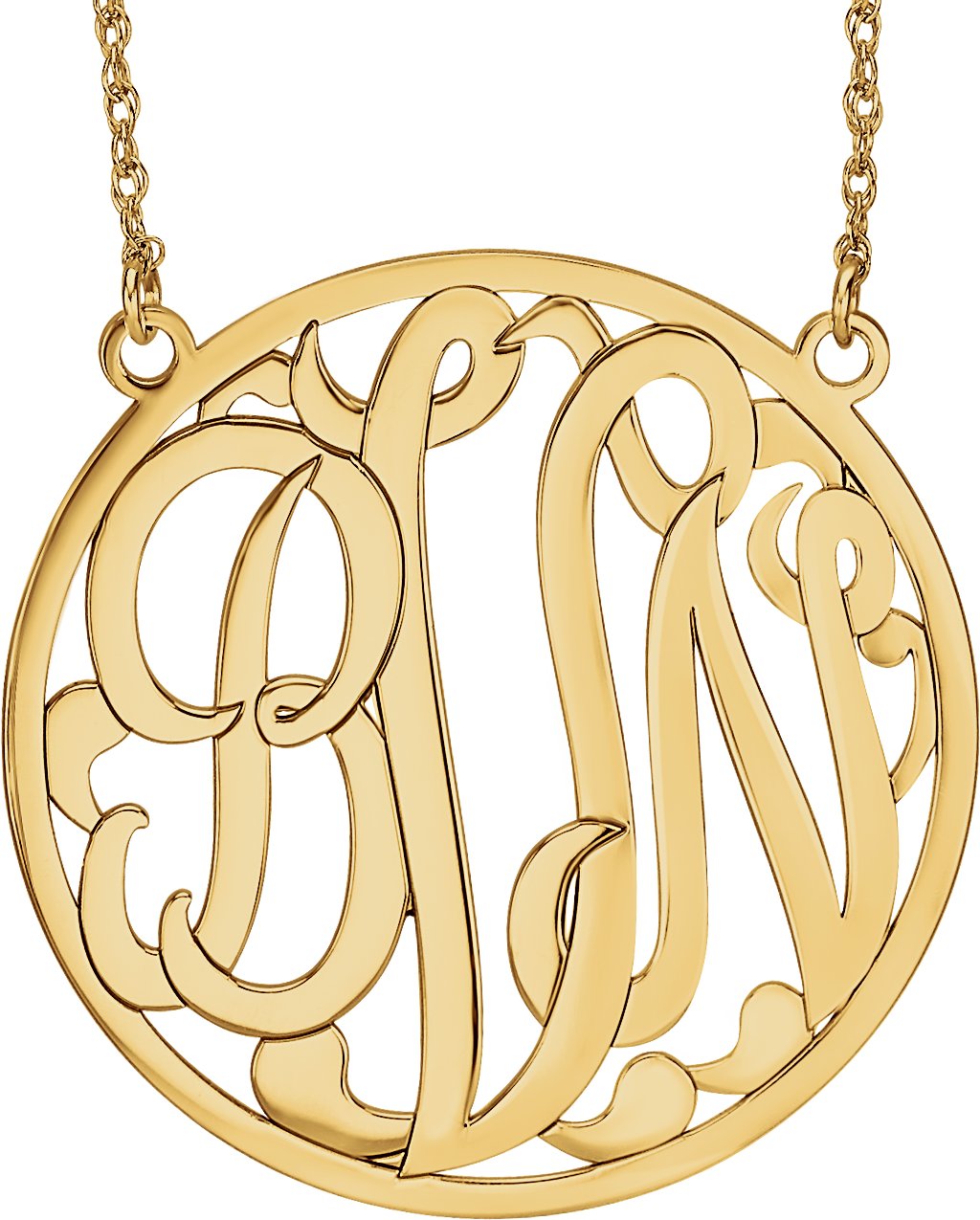 Script Monogram Necklace