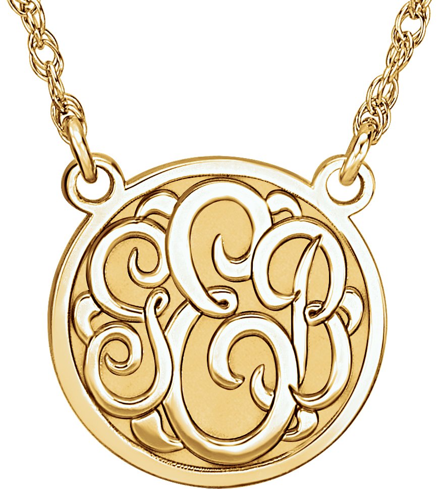 Script Monogram Necklace