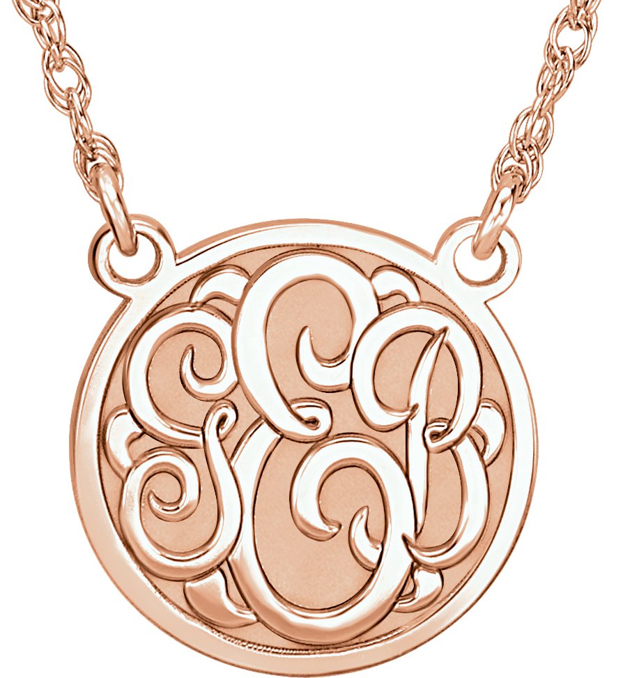 Script Monogram Necklace