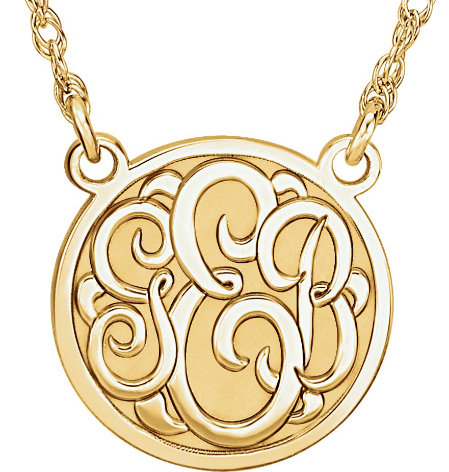 Script Monogram Necklace