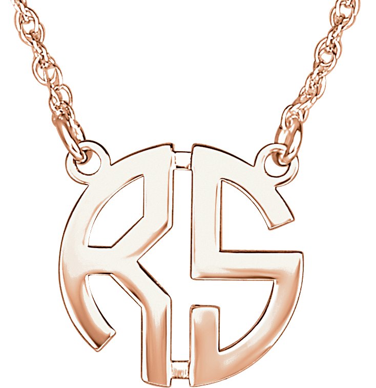 Block Monogram Necklace
