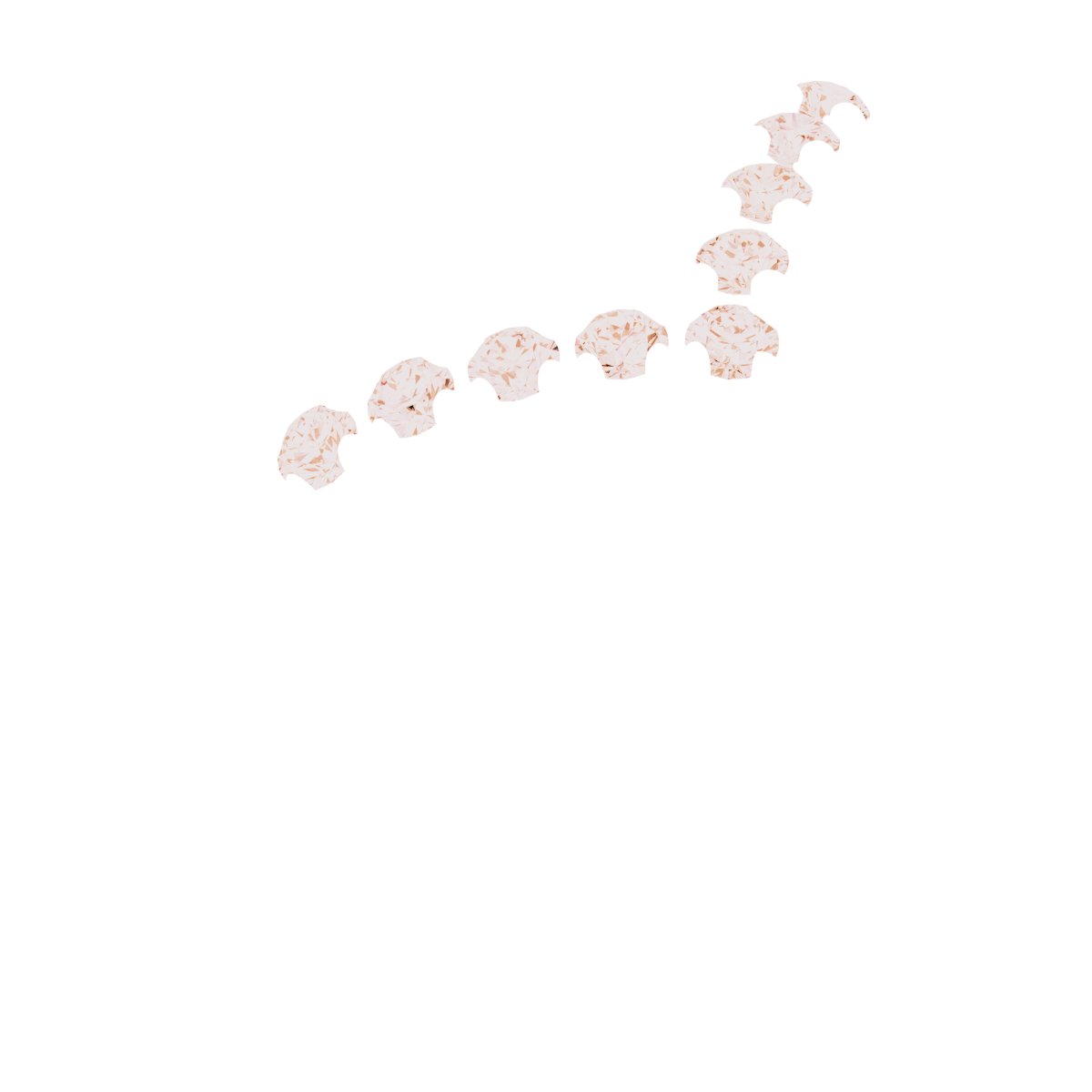 1/8 CTW Natural Diamond Contour Band – 14K Rose Gold