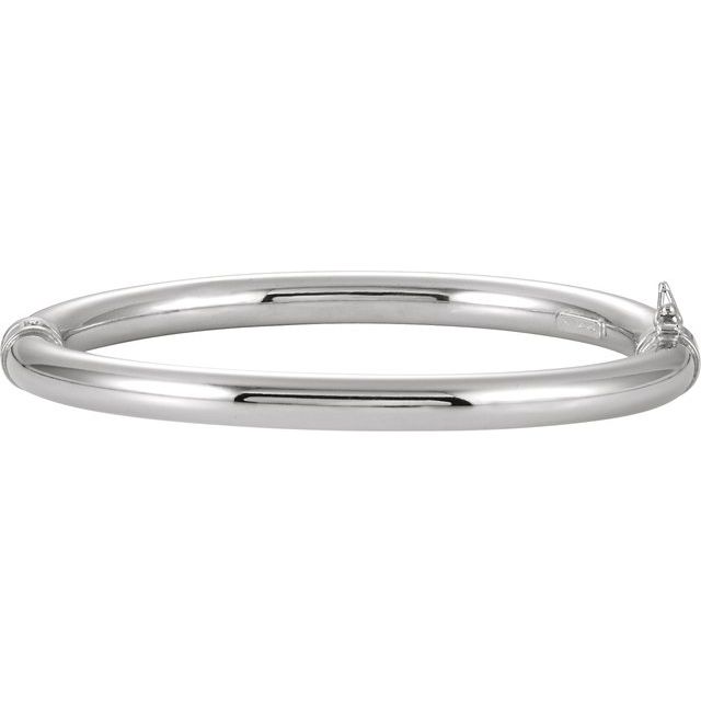Sterling Silver 6 mm Hinged Bangle 7