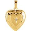 Diamond Heart Locket Pendant .01 CTW Ref 133310