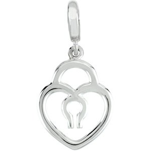 Heart Lock Charm/Pendant