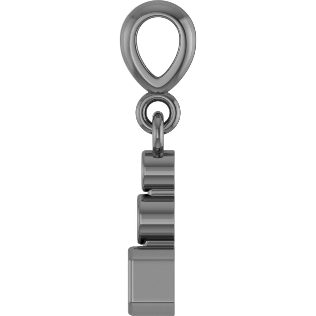 9x6 mm Pear Pendant Mounting view 3