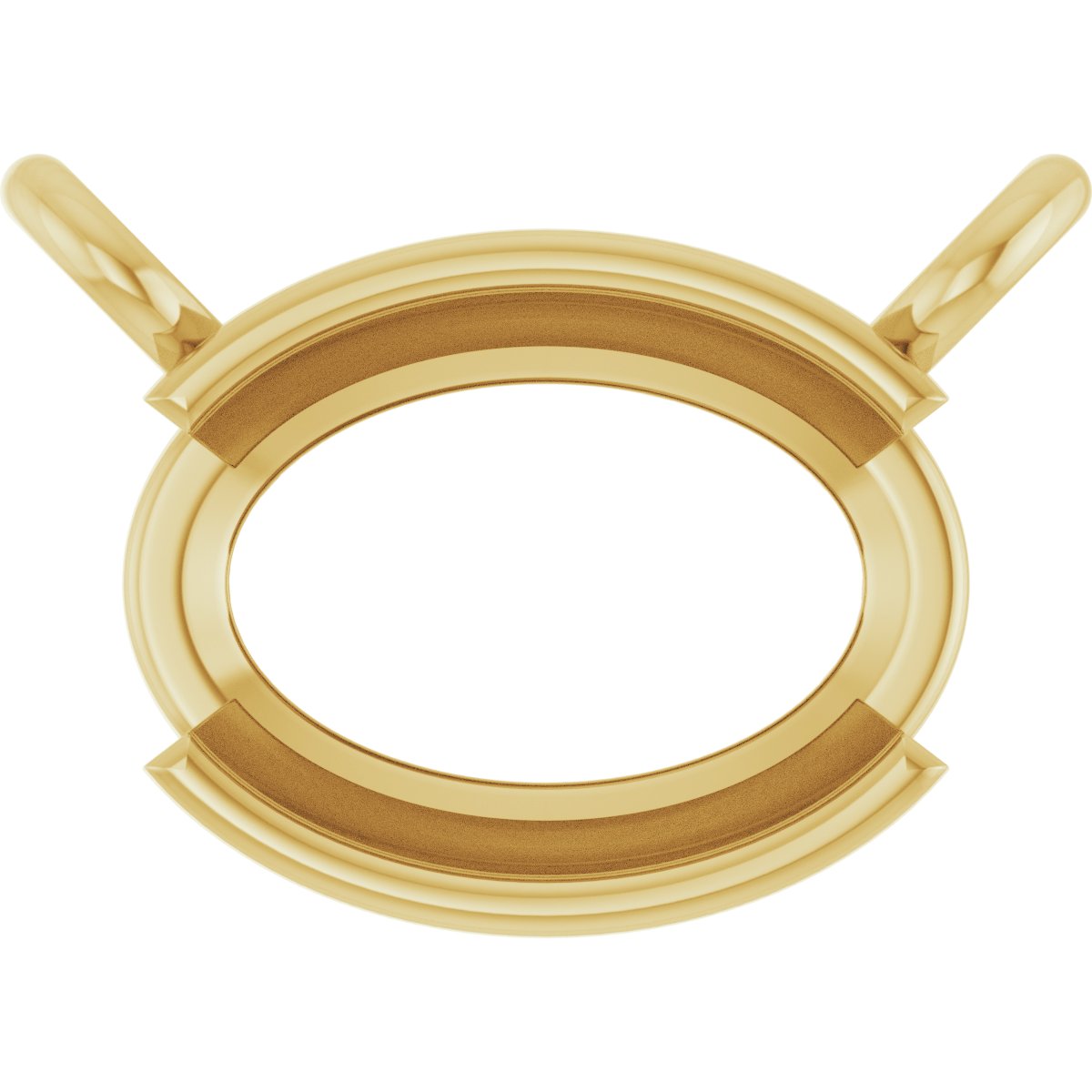 Half-Bezel Solitaire Necklace or Center