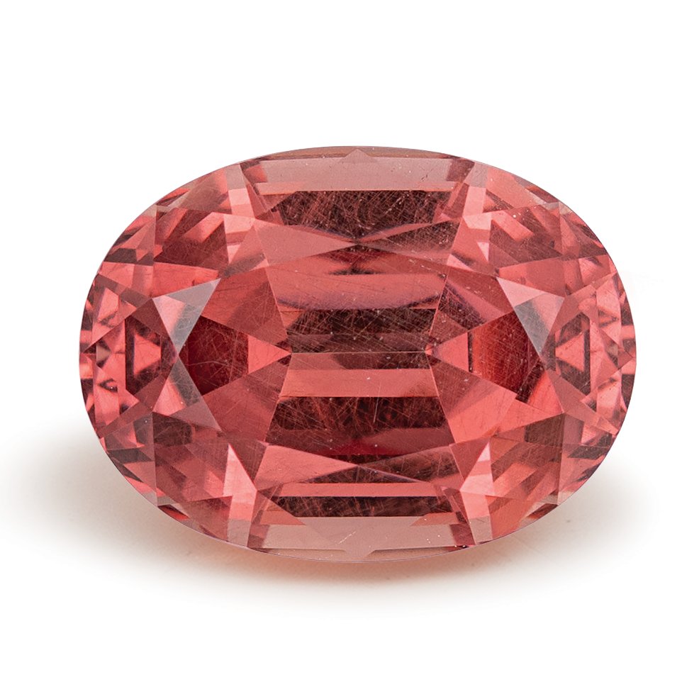 10.2 x 7.62 mm Oval Notable Gems® Reddish Purple Rhodolite Garnet