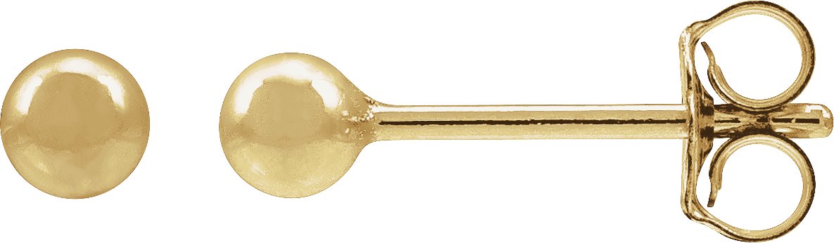 14K Yellow Gold-Filled 5 mm Ball Stud Earring