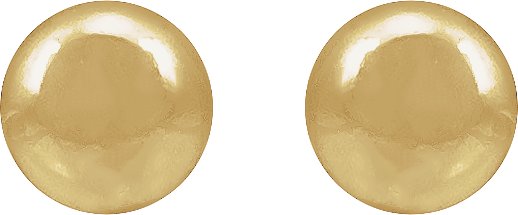 14K Yellow Gold-Filled 5 mm Ball Stud Earring view 2