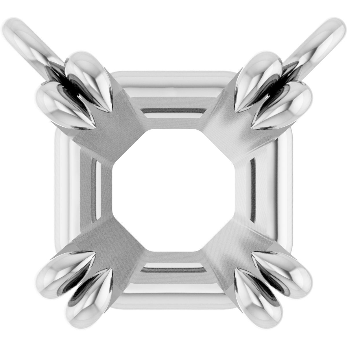 Double-Claw Solitaire Necklace Center