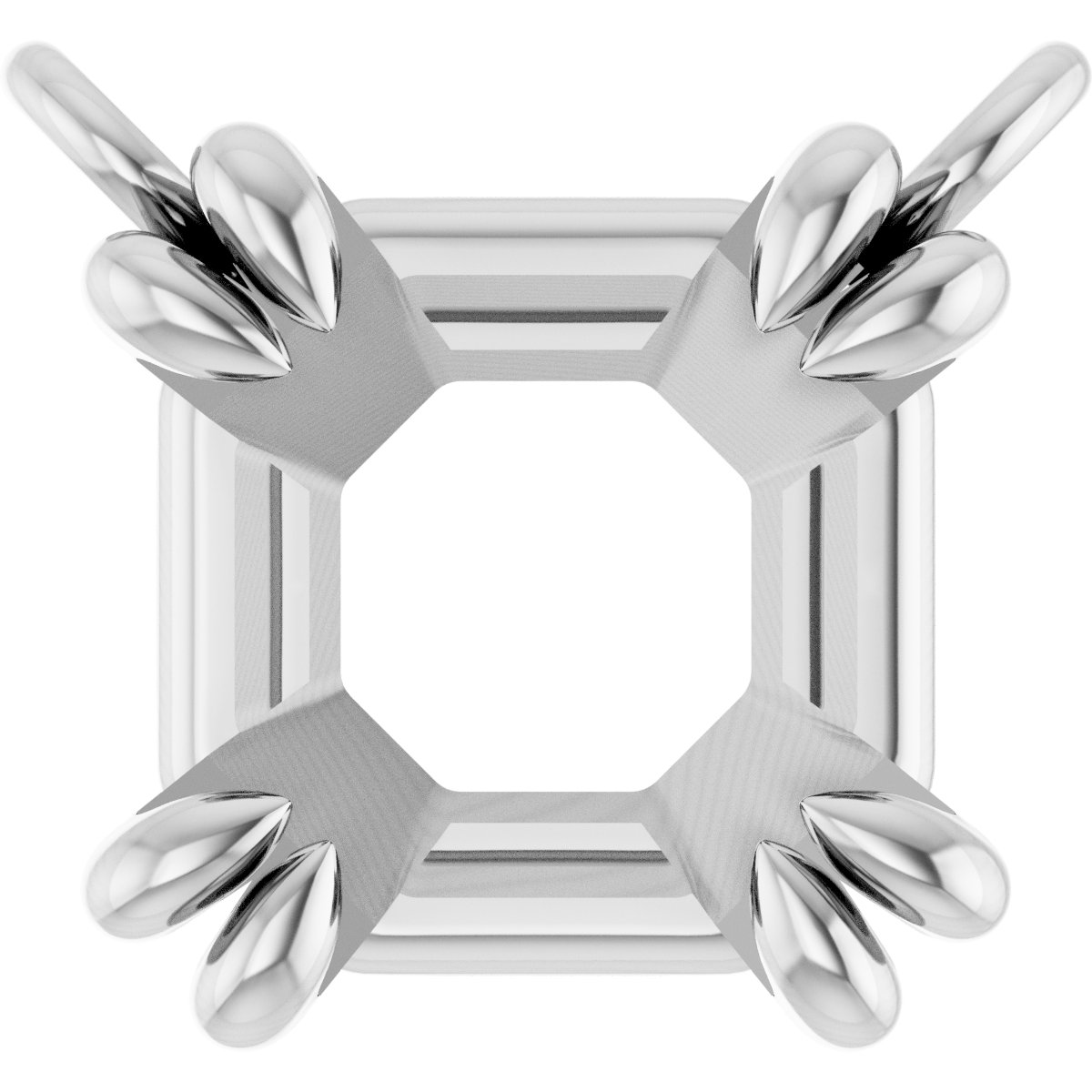 Double-Claw Solitaire Necklace Center
