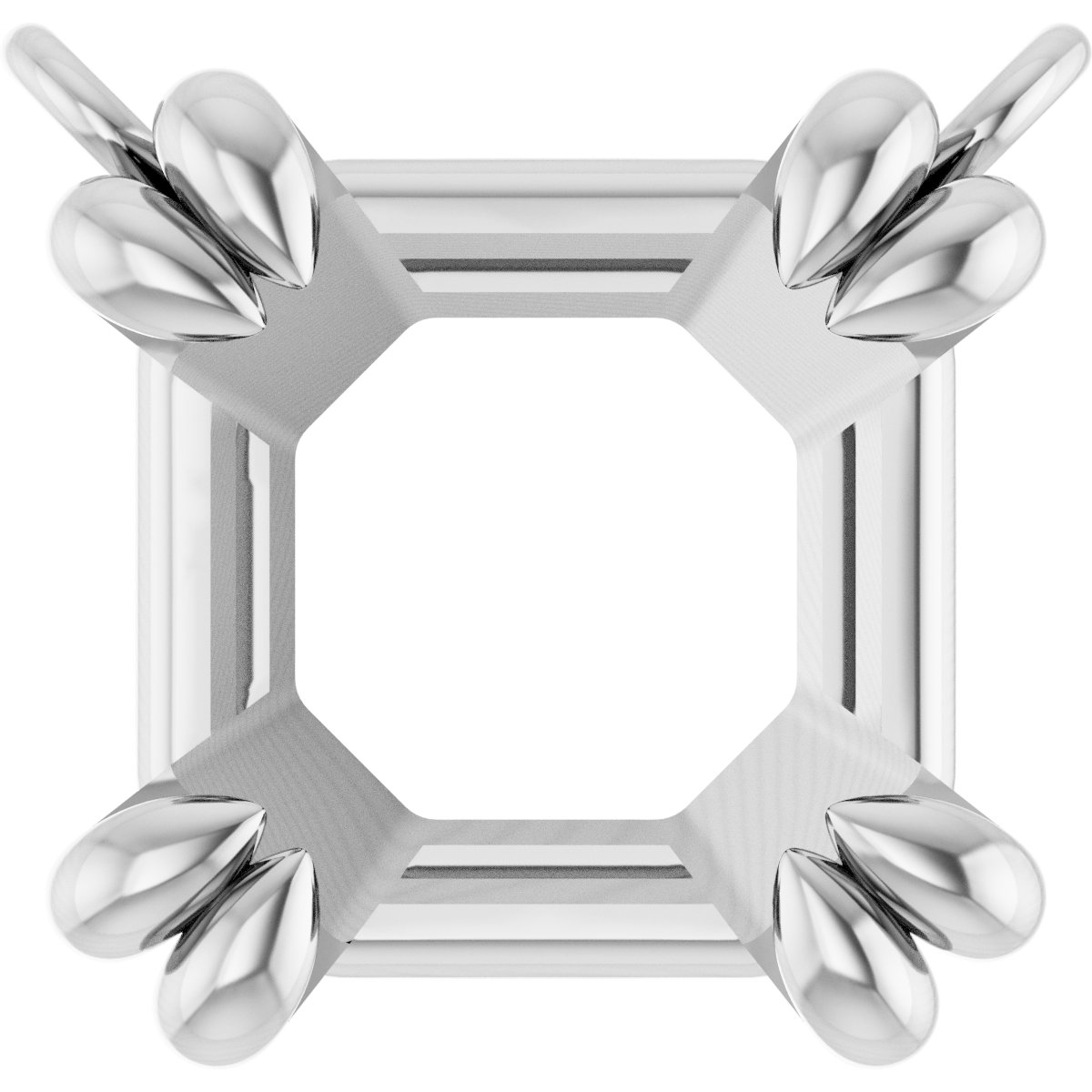 Double-Claw Solitaire Necklace Center