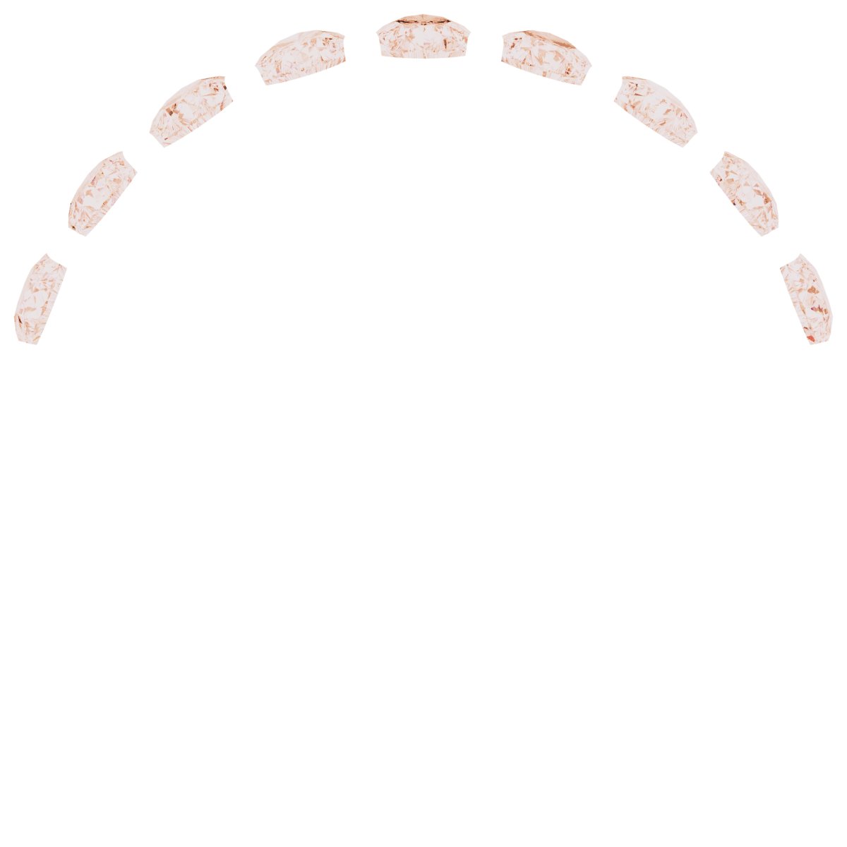 Alternative view of 1 1/4 CTW Natural Diamond Anniversary Band – 14K Rose Gold