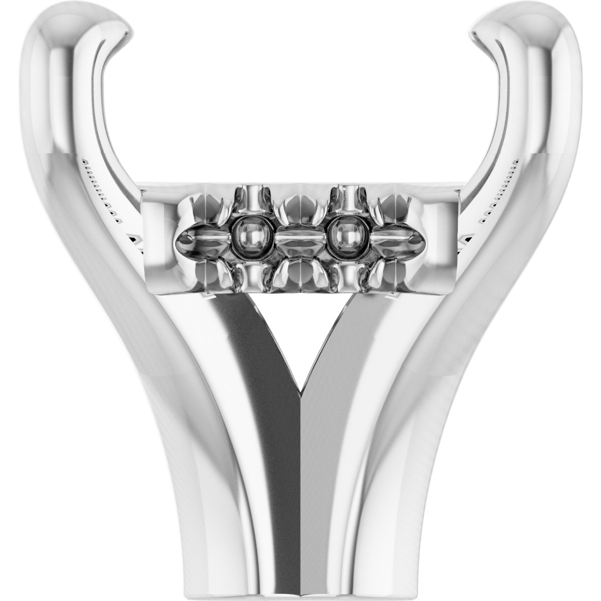4-Prong Claw Hidden Halo-Style Shank Setting